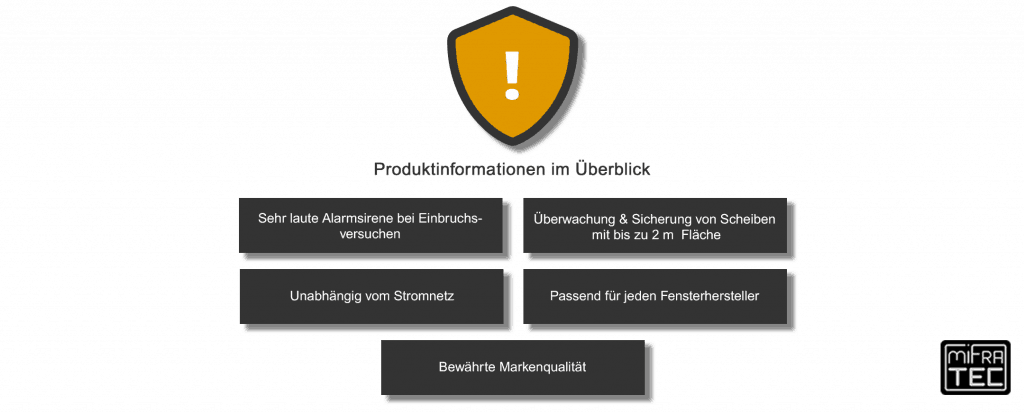 Die Vorteile des Glasbruchmelders im Überblick.