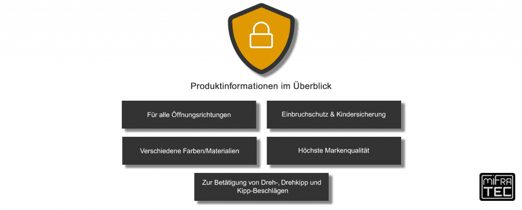 Die Vorteile von abschließbaren Fenstergriffen im Überblick.